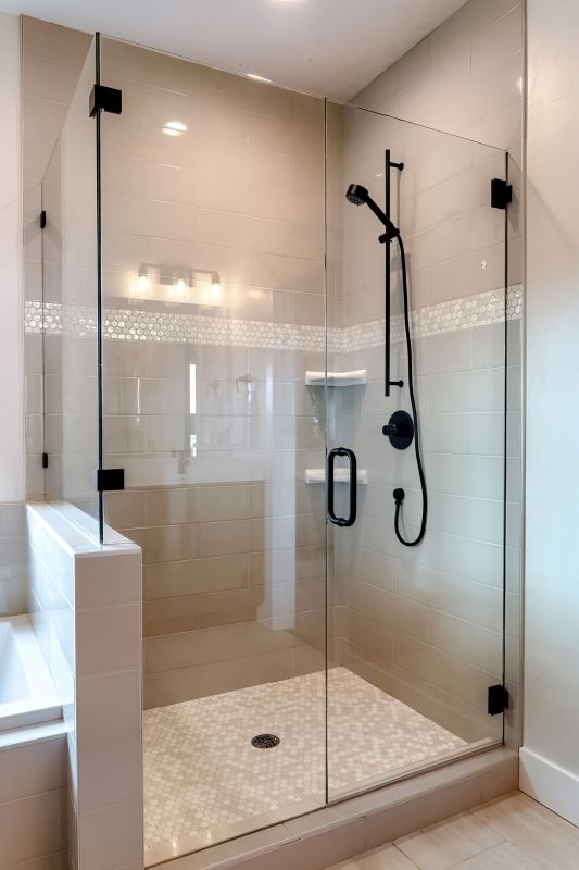 Tiled Shower with Built-In Niche