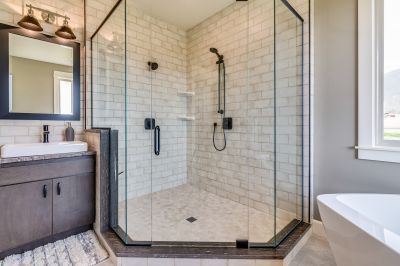 Sophisticated Shower with Frameless Glass
